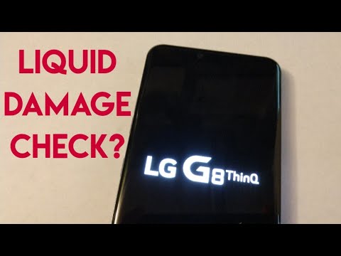 LG G8 How to check for water damage indicator sensor....