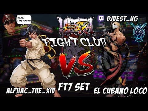 USF4 Fight Club - AlphaC_The_XIV VS El Cubano Loco FT7 Set