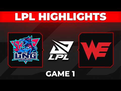 LNG vs WE Highlights Game 1 | LPL 2026 Playoffs | LNG Esports vs Team WE