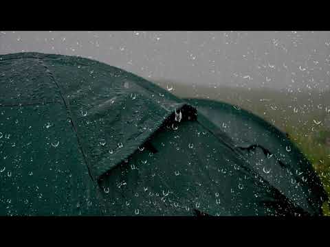 Pioggia Rilassante per Dormire - Rumore della Pioggia e Tuoni sulla Tenda per Sintomi di Insonnia