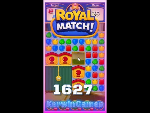 Royal Match Level 1627 - No Boosters Gameplay
