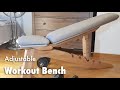 Making an Adjustable Workout Bench with reclaimed hardwood