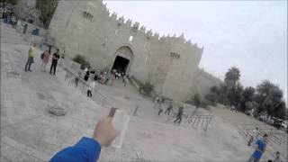 Open-air preaching at the Western "wailing" wall of the second temple in Jerusalem 10/23/15