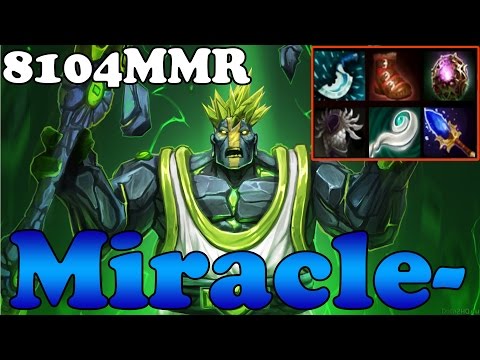 Dota 2 - Miracle- 8104MMR TOP 1 MMR in the World Plays Earth Spirit vol 9 - Ranked Match Gameplay