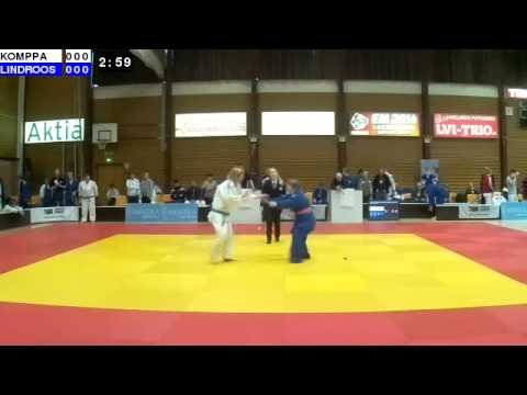 Sovelletun judon SM 2014: Sov N-70: KOMPPA - LINDROOS