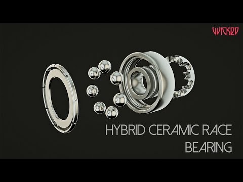 Wicked Hybrid Ceramic Race (HCR) bearing