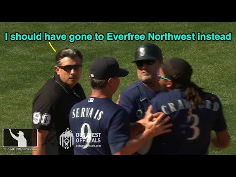 Ejection 142 - JP Crawford Tossed After Looking Strike 3 in Seattle That Resembled Earlier Ball Call