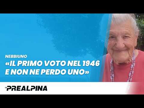 Nebbiuno. Anna Possi: Il primo voto nel 1946 e non ne perdo uno