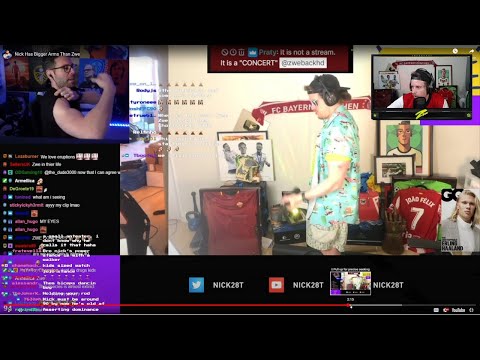 Zwe reacts to Nick claiming he has bigger biceps than him...