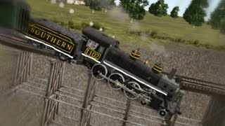 Johnny Cash - Wreck of the Old 97 (Trainz)