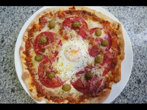 Pizza de salami | Receta de pizza fácil