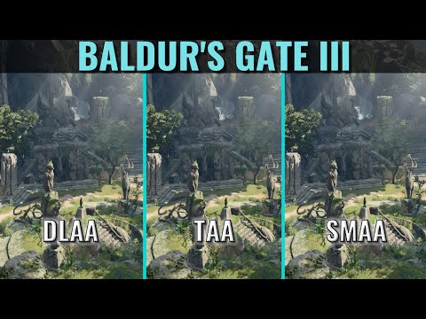 Baldur's Gate 3 - Anti Aliasing Comparison - 1440p - RTX 3070 - Ryzen 5 3600