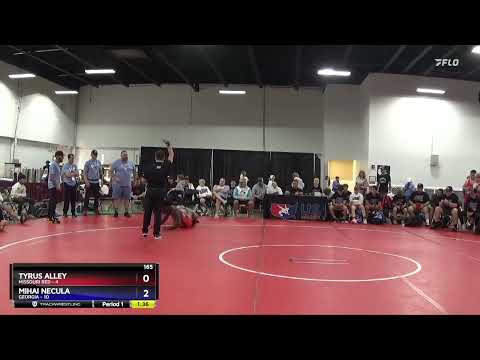 165 Lbs Round 3 (8 Team) - Tyrus Alley, Missouri Red Vs Mihai Necula, Georgia A91b