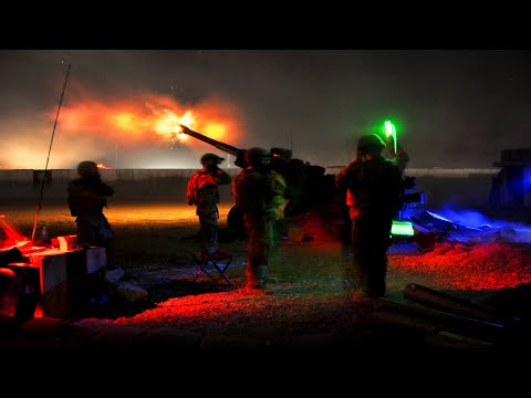U.S. Field Gun Artillery - 105mm M119 Night Shoot | FIRE FOR EFFECT
