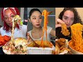 TIKTOK Mukbang Compilation Chipotle Wingstop In N Out Moe S Cane S More
