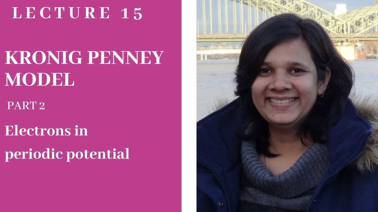 L15: Kronig Penney Model : Electron in periodic potential