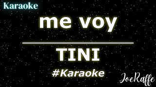TINI - me voy (Karaoke)