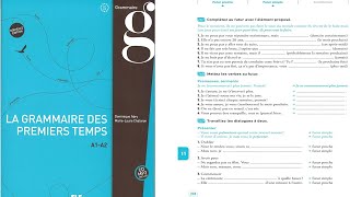 La Grammaire des premiers temps A1-A2