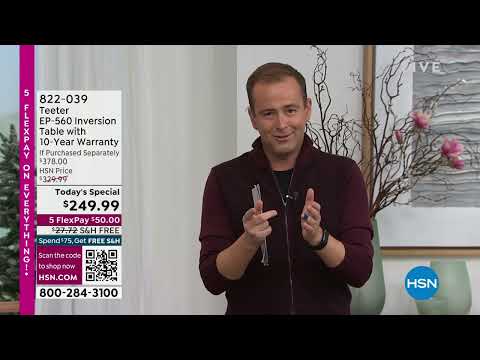 Teeter EP560 Inversion Table with 10Year Warranty