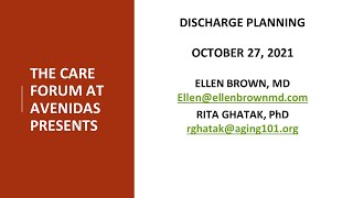 Planning, Conversations and Concerns Regarding Discharge from the Hospital During the Pandemic