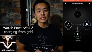 Watch Tesla PowerWall 2 charging from grid!