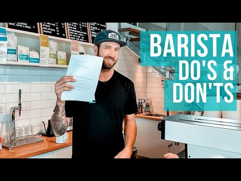 Barista do's and don't's when making coffee