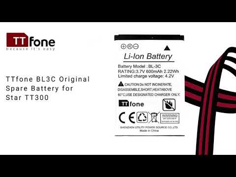 Original battery for TTfone Big Button easy to use mobile phones.