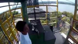 preview picture of video 'SJ4000 Zipline - Papakits Cebu - Fun Disaster'