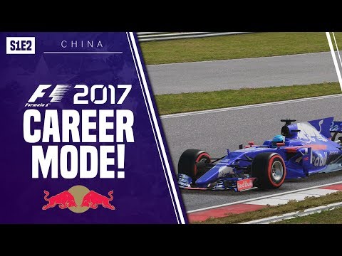 F1 2017 CAREER MODE!!! | TORO ROSSO | DRAMA FROM START TO FINISH [S1 E2 - China]