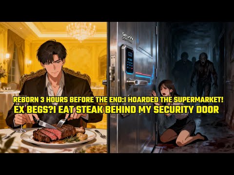 Reborn 3 Hours Before the End:I Hoarded the Supermarket! Ex Begs?I Eat STEAK Behind My Security Door