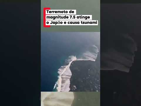 Terremoto de magnitude 7.5 atinge o Japão e causa tsunami
