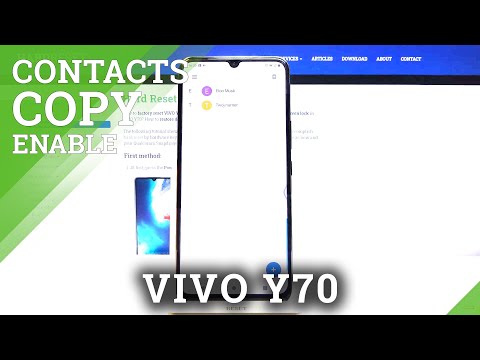 How to Copy Contacts on VIVO Y70 – Import and Export Contact List