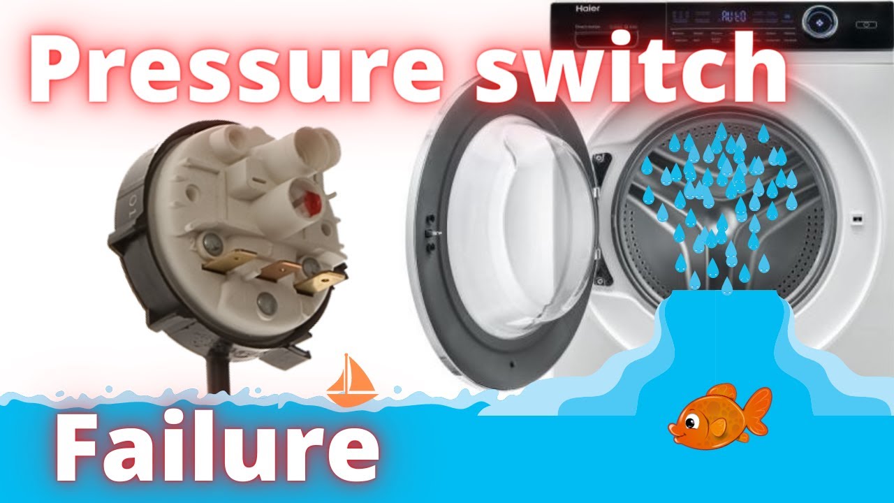 Lavatrice carica continuamente acqua , controllo pressostato