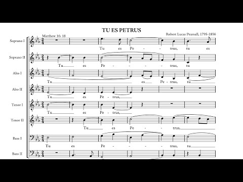 PEARSALL - Tu es Petrus -  (With SCORE)
