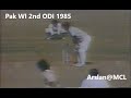 Pakistan vs West Indies 3rd ODI 1985. News Report