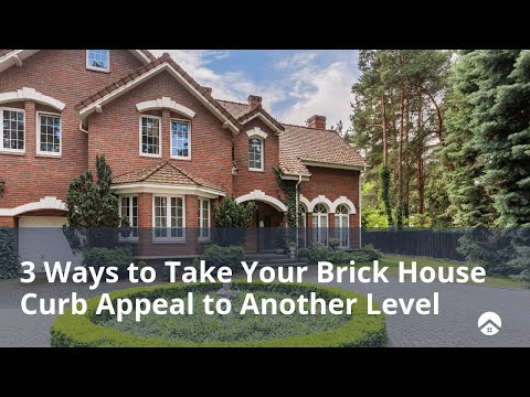 Part of a video titled 3 Ways to Take Your Brick House Curb Appeal to a Whole New Level