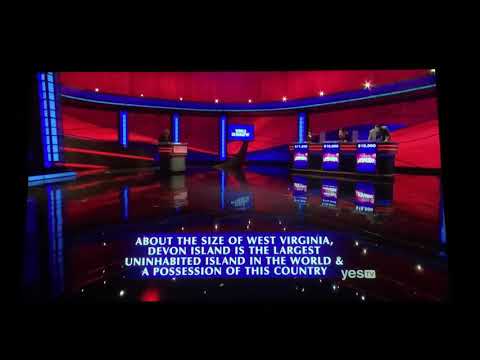 Final Jeopardy, “World Geography” category - Veronica Vichit-Vadakan Day 2 (1/14/20)