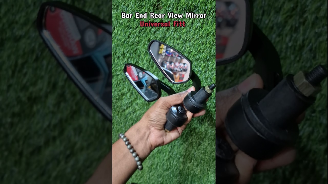 Bar end Mirrors 🔥 universal Fitt #motorcycle #bikemodification #shorts #bikeaccessories #customebike