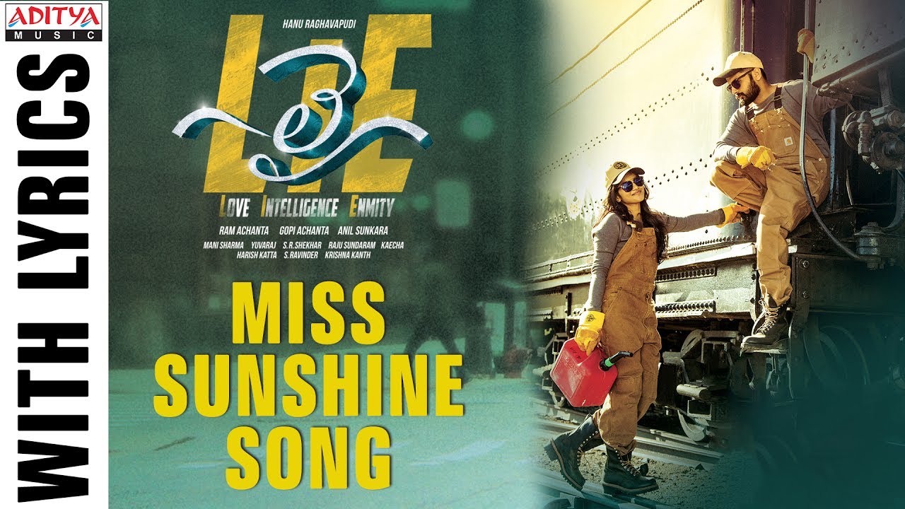 Miss Sunshine Lyrics  | lie | Megha Akash, Nithiin | Anurag Kulkarni, Sinduri | Mani Sharma