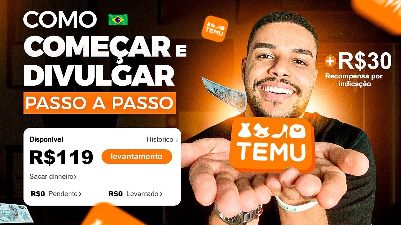 AFILIADO TEMU BRASIL: COMO INICIAR E DIVULGAR O LINK DA TEMU PARA VENDER
