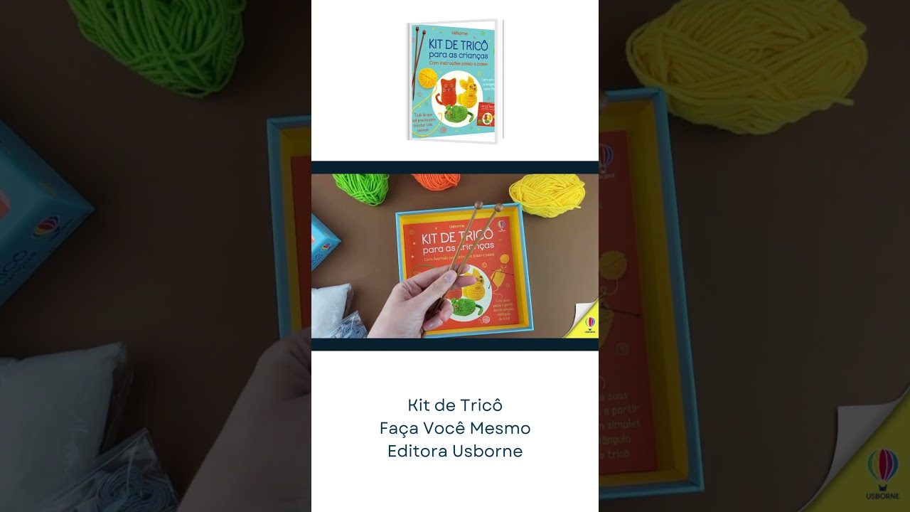 Video de Kit de Tricô | Editora Usborne | Brinquedo DIY