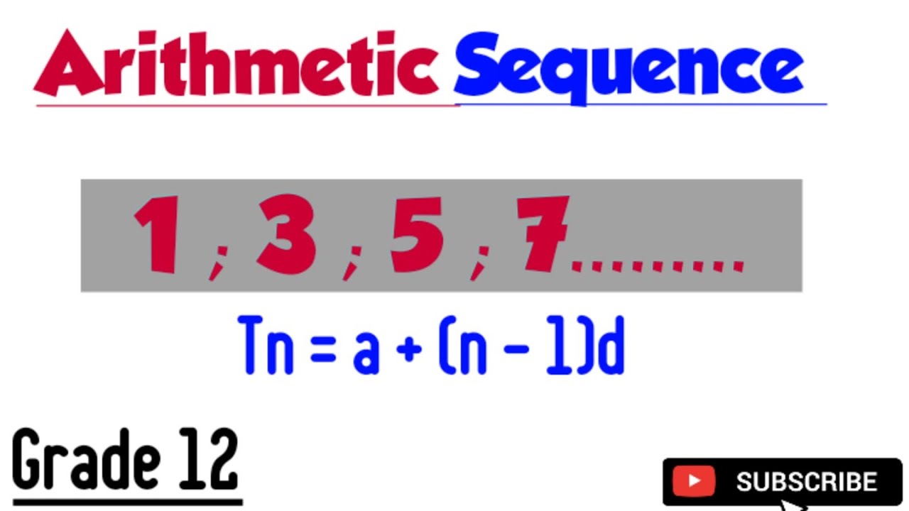 Arithmetic sequence - Grade 12