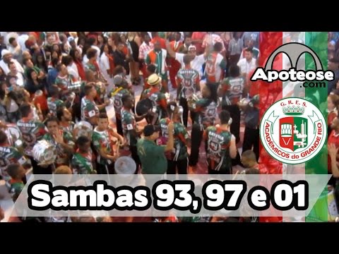 Grande Rio 93, 97 e 01 - Bateria  - Apresentação no Salgueiro