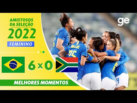 Gols e lances de África do Sul x Brasil