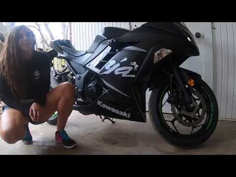 K&N Air FIlter Installation on a Ninja 300