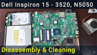 Dell Inspiron 15 3520 (N5050) Disassembly, Fan Cleaning, and Thermal Paste Replacement