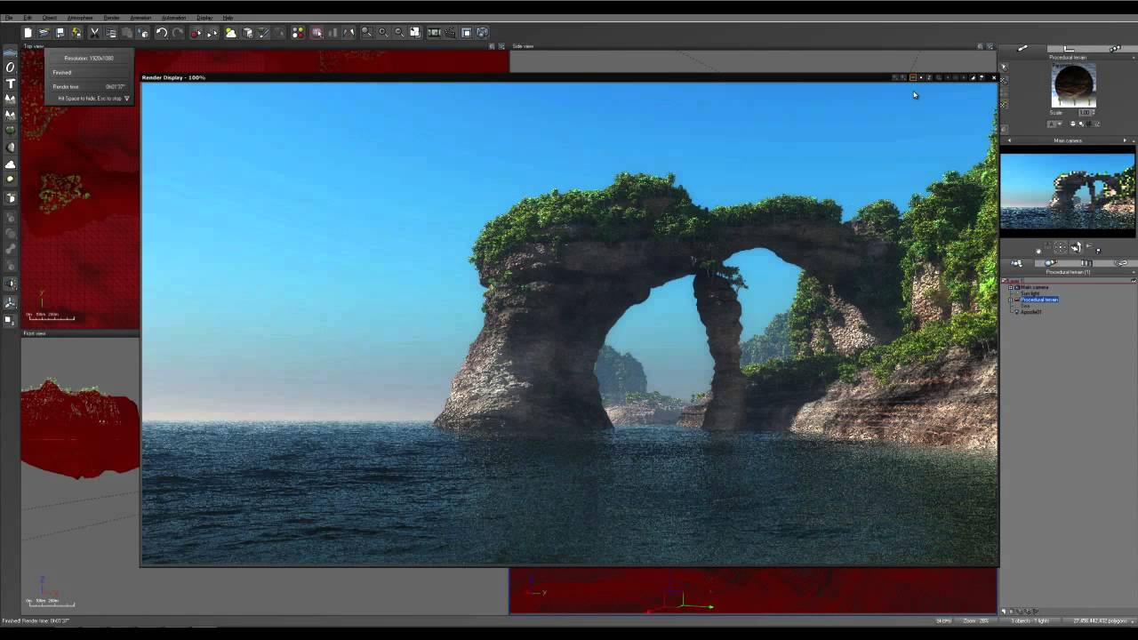 ZBrush tutorial: Combine ZBrush and Vue in a landscape, Part 4 - YouTube