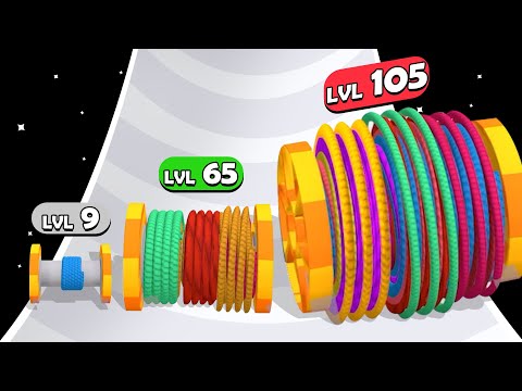 SPOOL RUN: Level Up Spool - ASMR Gameplay (All Levels)