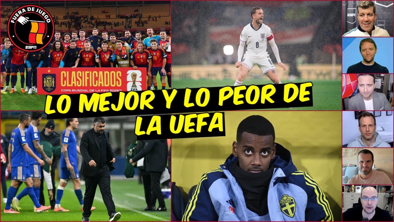 ESPAÑA E INGLATERRA son FAVORITAS para el MUNDIAL. ITALIA y SUECIA DECEPCIONARON | Fuera de Juego