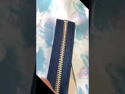 How to Install an exposed zipper